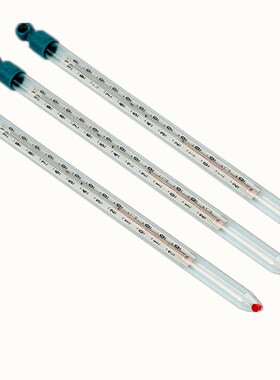 玻套温度计大棚养殖育苗温室实验用玻璃红液温度表-10+100度0-100