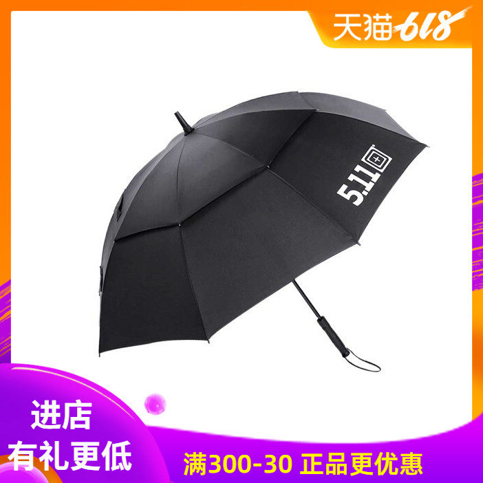 美国511新款二代双层加固防风伞5.11户外遮阳男女双人雨伞77000
