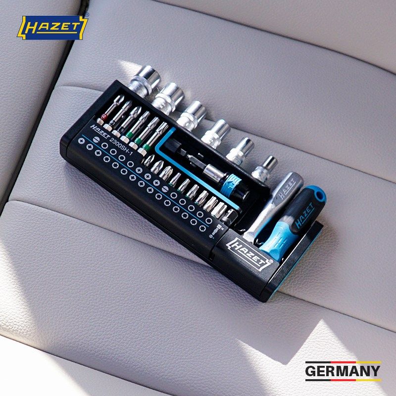 HAZET德国进口棘轮套筒扳手套装摩托车工具套装修车组套迷你小飞
