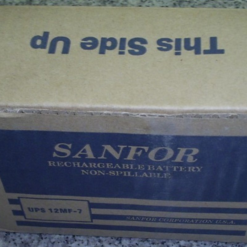 现货SANFOR 12MF-7 12V7AH电子秤/应急电源/船舶/UPS电源用蓄电池