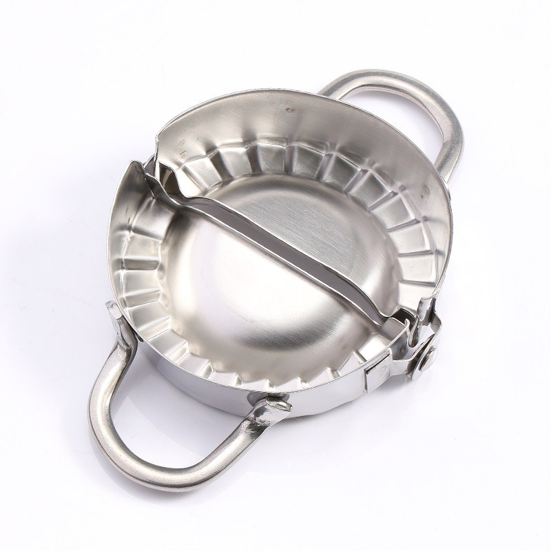 包饺子神器工具家用不锈钢手动包铰子器捏饺子皮绞子花型水饺模具