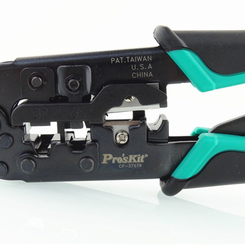 包邮台湾宝工CP-376TR 4P/6P/8P进口三用网络压接钳网线钳送刀片