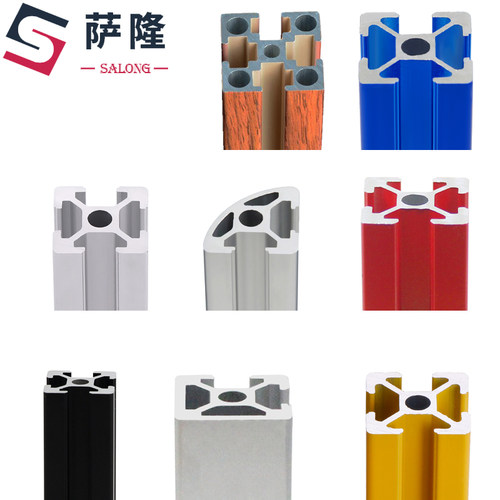萨隆工业铝型材 2020欧标 铝合金2020方管铝20*20欧标3D打印铝材