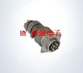 航空插头 连接器 P28K4Q P28K12Q P28K13Q(7芯)航空插座 开孔28