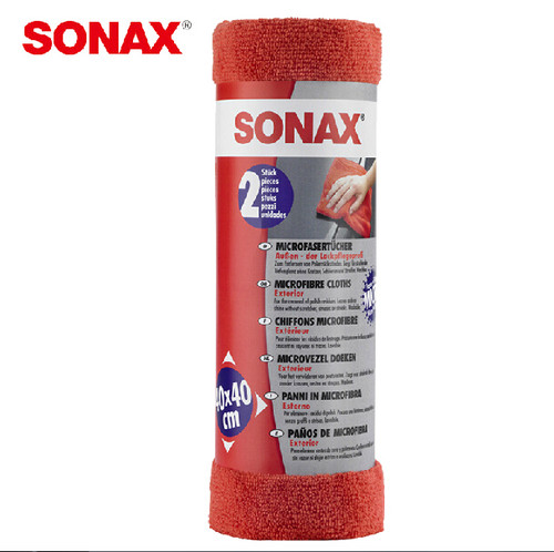 德国SONAX汽车专用抛光上蜡擦拭布洗车打蜡毛巾擦车巾416 241正品