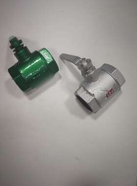 洒水车专用白色铸铁内丝扣大通牌大通径球阀大通牌绿色烤漆球阀