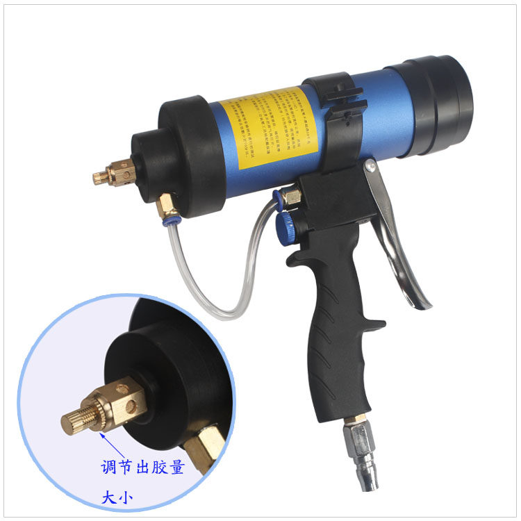 气动玻璃胶枪310ML 硬胶枪硅胶枪 可调速气动打胶枪