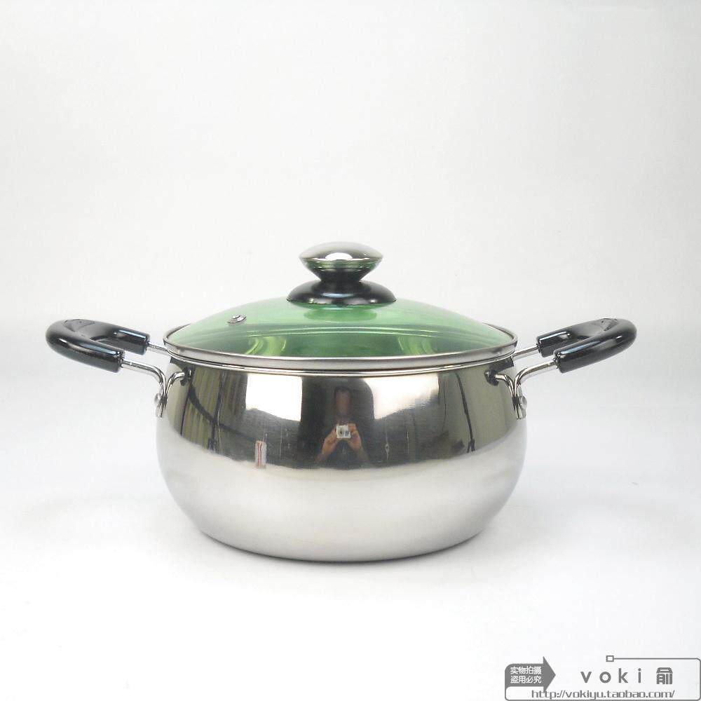 不锈钢锅汤锅奶锅小汤锅电磁炉通用包邮家用婴儿辅食锅具炖锅面锅