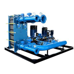 供应板式换热机组煤改气汽水换热机组小区空调采暖板式换热机组