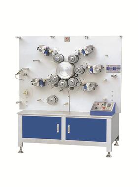 JS-1061B七色双面高速转轮印带机纸带印刷机橡筋带轮转印刷机