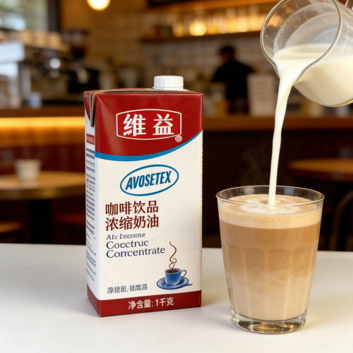 爱护维益咖啡浓缩奶油1L咖啡饮品淡奶油奶茶植脂淡奶商用咖啡伴侣