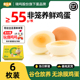 新鲜鸡蛋非笼养非可生食谷物喂养宝宝辅食6枚55g顺丰 包邮 产地直发