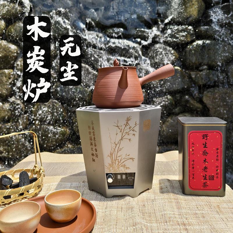 潮州功夫茶炉新款无尘炭火炉便携式木炭炉室内外围炉煮茶炉无烟炉