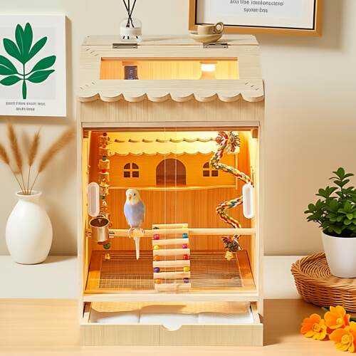 实木过冬牡丹玄凤专用保温鸟笼幼鸟幼鸟育雏恒温繁殖箱鹦鹉保温箱