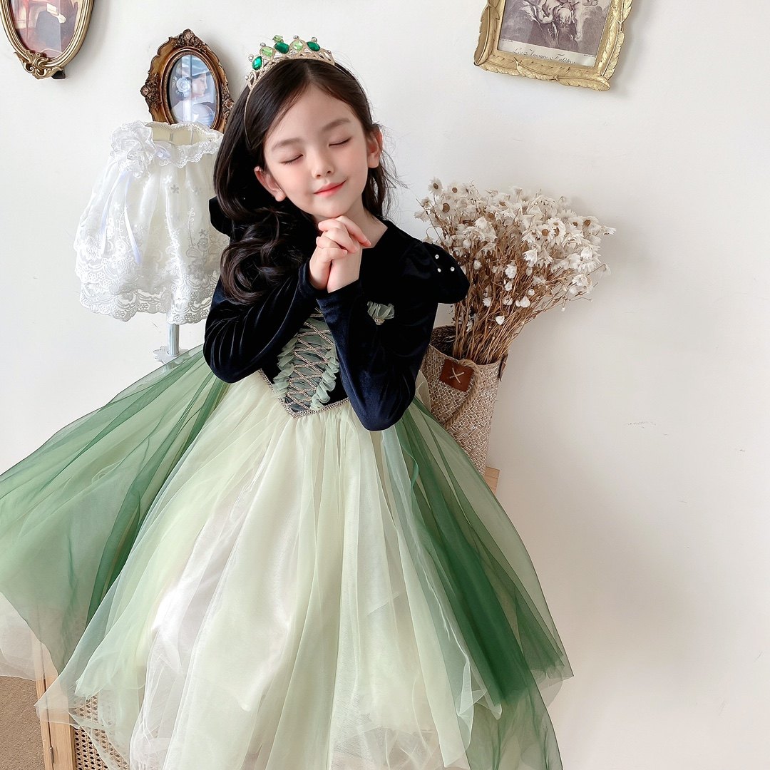 高端女童安娜公主裙秋冬款儿童丝绒艾莎生日不规则礼服新年服装裙,童装/婴儿装/亲子装,儿童礼服,淘宝优惠券,粉丝福利购,淘宝优惠卷