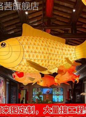 五PZP节日光金鱼花灯景区文旅活一动户装外街道非遗发灯笼美陈饰