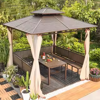 凉亭户外庭院遮阳棚镀锌顶别墅新中式花园移动农家乐室外组装亭子,商业/办公家具,景观廊架,淘宝优惠券,粉丝福利购,淘宝优惠卷