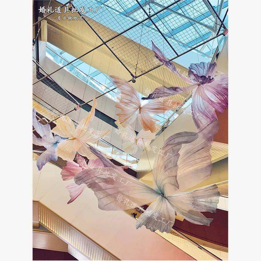 春季美陈高端真丝纸艺蝴蝶商场中庭装饰布置dp点摄影布置道具橱窗,商业/办公家具,其它,淘宝优惠券,粉丝福利购,淘宝优惠卷