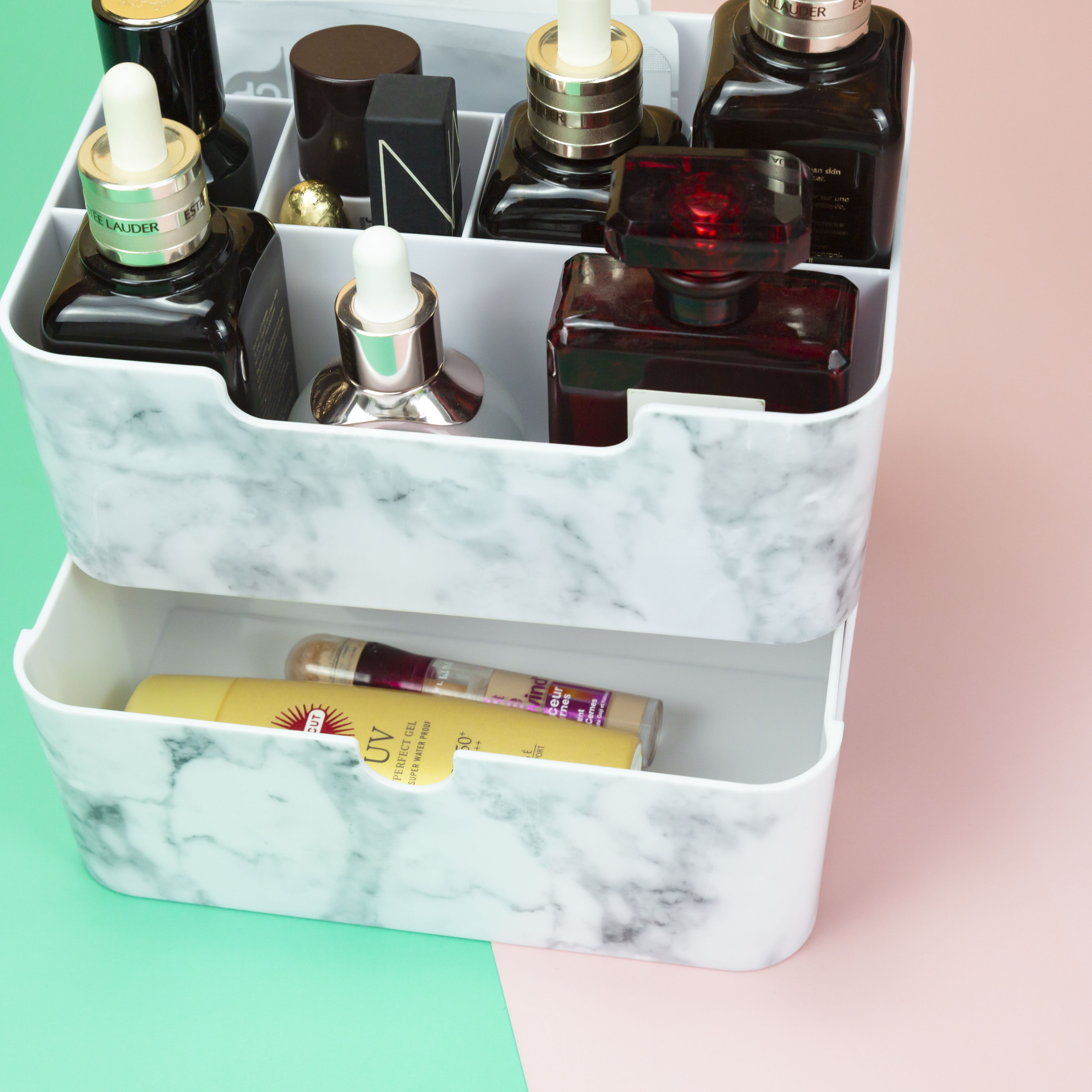 化妆品收纳盒桌面防尘梳妆台护肤品口红置物架透明亚克力整理箱柜,收纳整理,化妆刷收纳盒/桶,淘宝优惠券,粉丝福利购,淘宝优惠卷