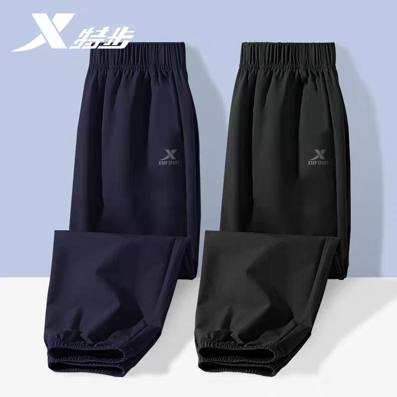 特步男女童裤子帅气童装运动裤官方旗舰店正品青少年夏季流行裤子图片