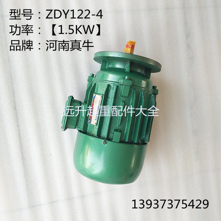 河南真牛电机ZDY22-4 1.5KW架桥机摆线针减速机 起重行车行走电机