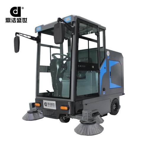 鼎洁盛世驾驶式扫地机封闭式工厂小区清洁电动吸尘清扫车DJ2000A