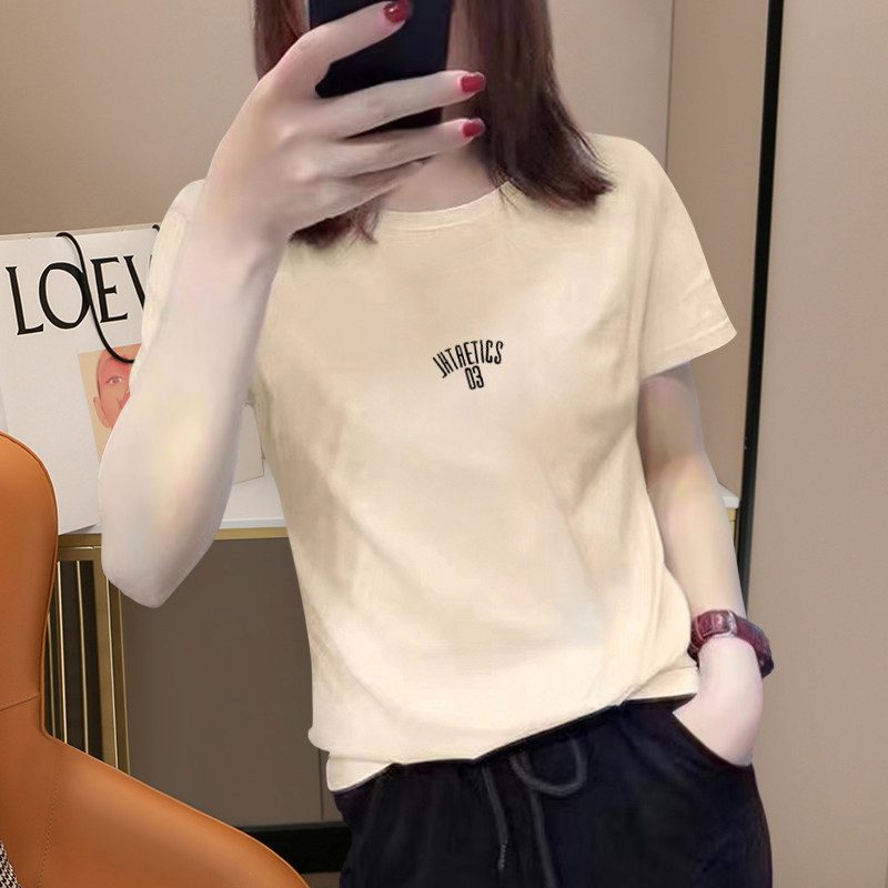 t恤女短袖2026夏季新款宽松遮肚子打底上衣洋气时尚半袖体恤衫潮