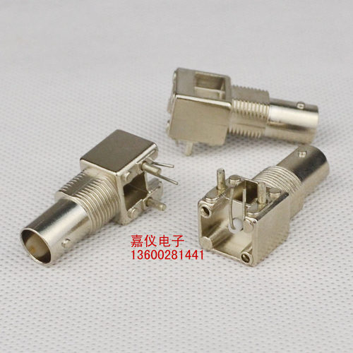 全金属BNC插座 铜芯BNC连接器 BNC-KWF  PCB焊板式BNC母头