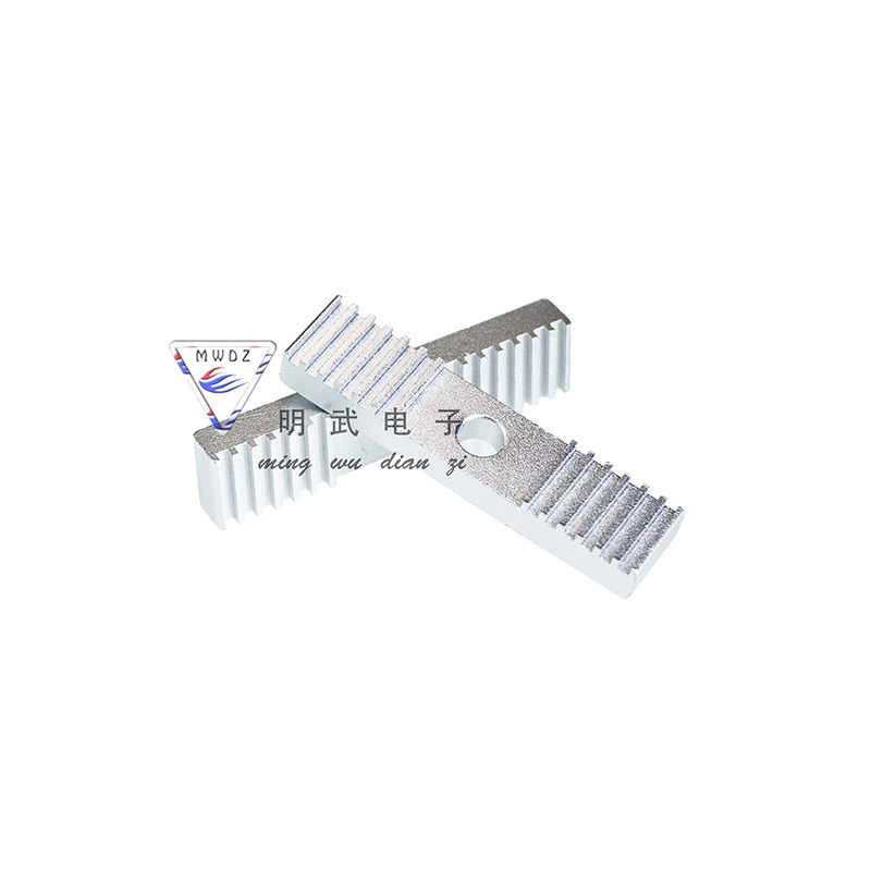 Reprap 3D打印机 同步带固定片夹压带铝齿片 9*40mm 氧化处理