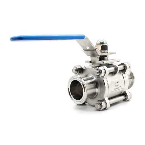 SUS316L卫生级不锈钢三片式快装球阀 Q81F-16P 卡箍式卡盘valve
