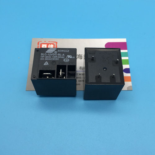 松乐继电器SLC-12VDC-SL-A一组常开4脚30A250VAC T91 HF2100