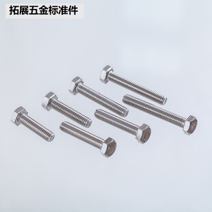 316不锈钢外六角螺丝A4 200 70化工酸碱用加长螺栓M16