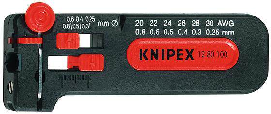 进口德国 凯尼派克KNIPEX 0.3-1.0mm 迷你剥线工具 12 80 100 SB