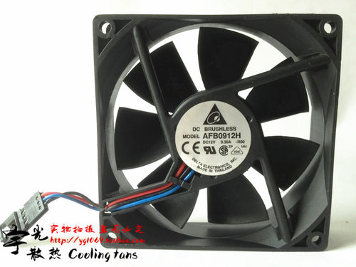 原装台达9225 3线报警 12V0.3A 双滚珠CPU 机箱风扇 AFB0912H-R00
