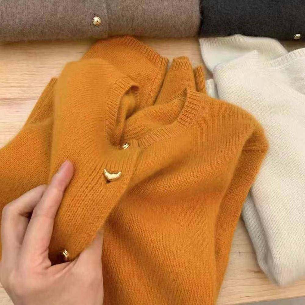 南瓜橘级慵风长袖针冬织iul-3826衫外套毛衣女款2懒024新款秋季高,个性定制/设计服务/DIY,毛衣加工定制,淘宝优惠券,粉丝福利购,淘宝优惠卷