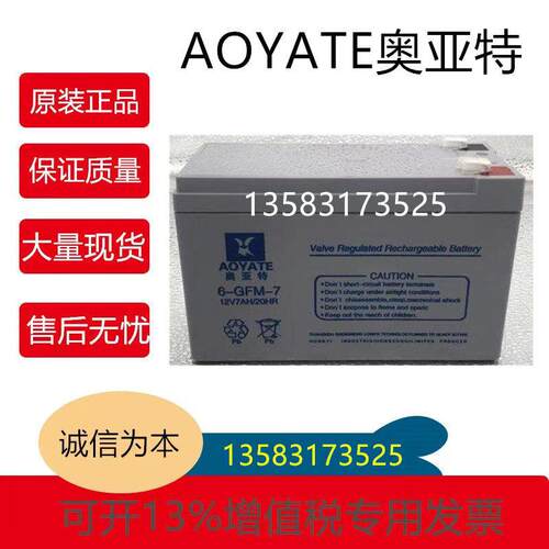 AOYATE奥亚特蓄电池6-GF