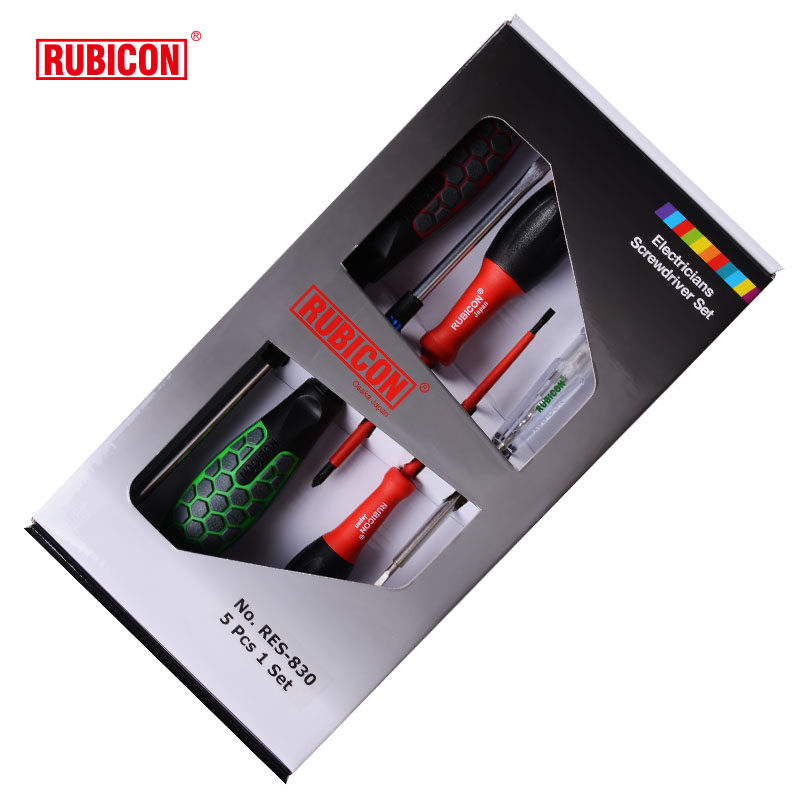 日本正品RUBICON罗宾汉螺丝刀一/十字套装(含绝缘)测电笔RES-830