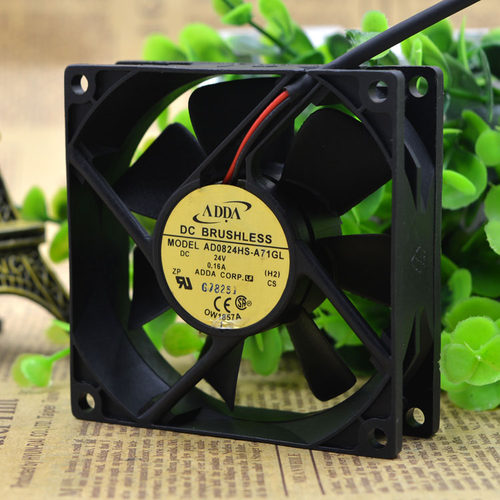 ADDA 8CM/厘米 8025 DC24V 0.16A 变频器风扇 AD0824HS-A71GL