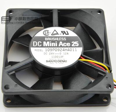 三洋 San Ace 92 9CM 24V 0.12A 变频器风扇 散热器109P0924H4011