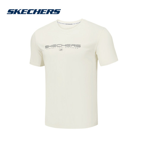 Skechers斯凯奇男子运动短袖休闲宽松透气圆领针织T恤 P226M328