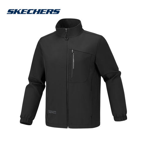 Skechers斯凯奇男士秋冬加绒舒适保暖梭织外套 P126M041/0018