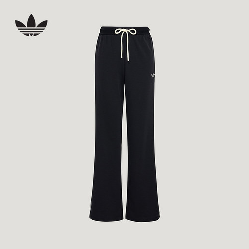 adidas阿迪达斯三叶草街头复古风三条纹休闲运动裤女长裤 KX8016