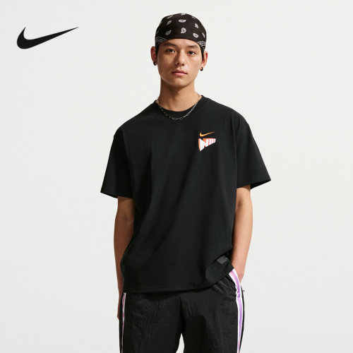 【大码】NIKE耐克男子T恤夏耐高篮球系列五星闪速图案短袖 IR6282
