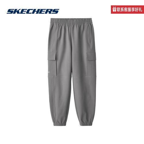 Skechers斯凯奇冬季男户外休闲工装裤梭织长裤 L424M201/040R