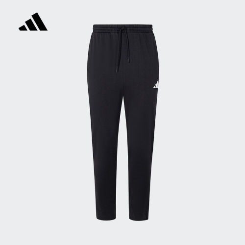 adidas阿迪达斯束脚锥形运动休闲裤春男棉质针织长裤 JY8568
