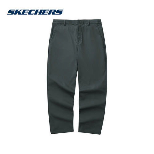 Skechers斯凯奇男裤休闲秋透气运动裤梭织跑步长裤 L324M029/0091