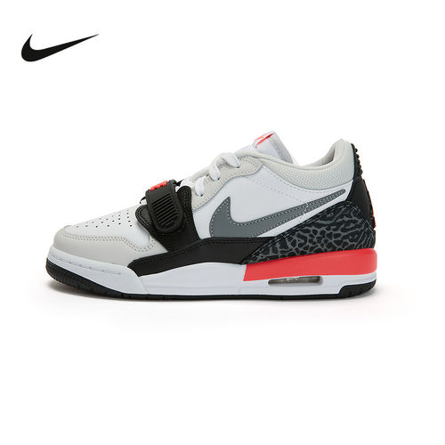 Nike耐克女鞋大童鞋 AJ312低帮魔术贴复古球鞋运动板鞋CD9054-113