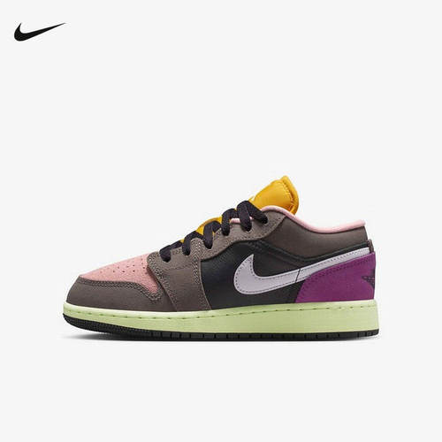 耐克男女童鞋JORDAN AJ1低帮运动训练复古篮球鞋板鞋HQ2021-005