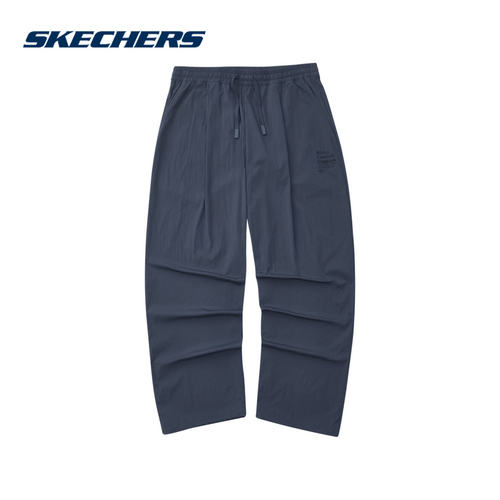 Skechers斯凯奇束脚裤夏男子速干长裤宽松直筒裤 L224M069/026R