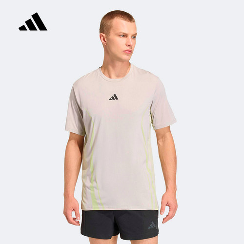 adidas阿迪达斯2026夏男凉感速干运动健身短袖T恤休闲上衣 KE2389